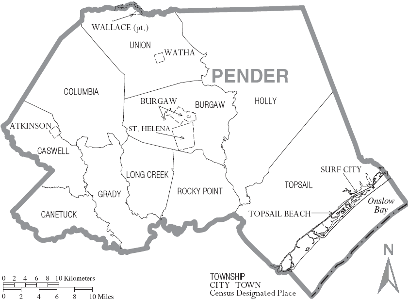 Map_of_Pender_County_North_Carolina_With_Municipal_and_Township_Labels